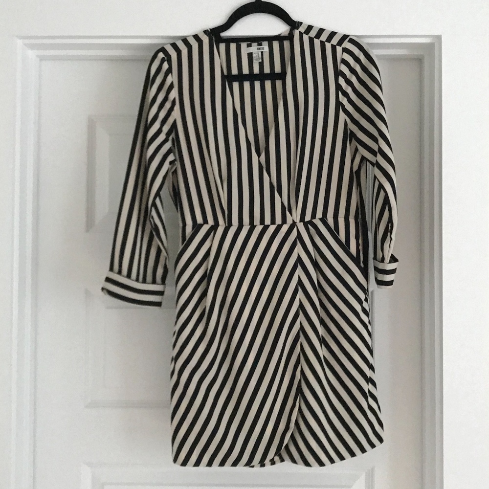 Striped Date Night Dress with Pockets